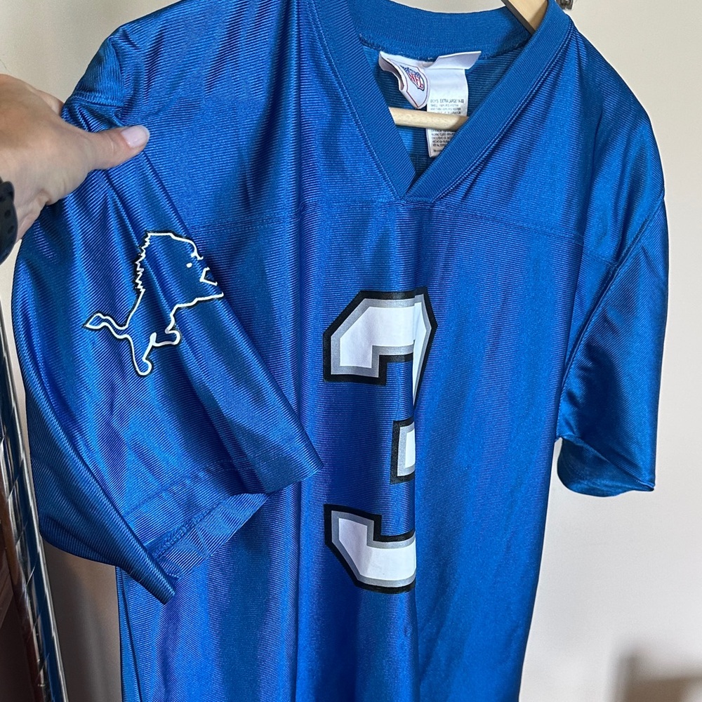 EUC NFL Detroit Lions Harrington XL (18-20) Kids Jersey Small/Medium for Woman